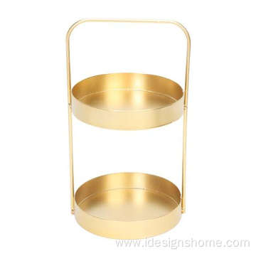 2-Tier Decorative Serving Tray Dessert Display Stand